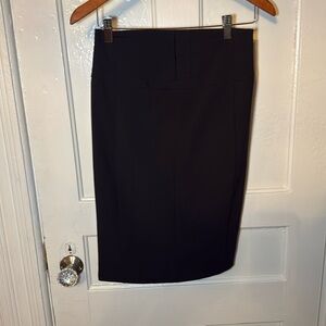 Express classy black high waist skirt. in great preowned condition. size 0.